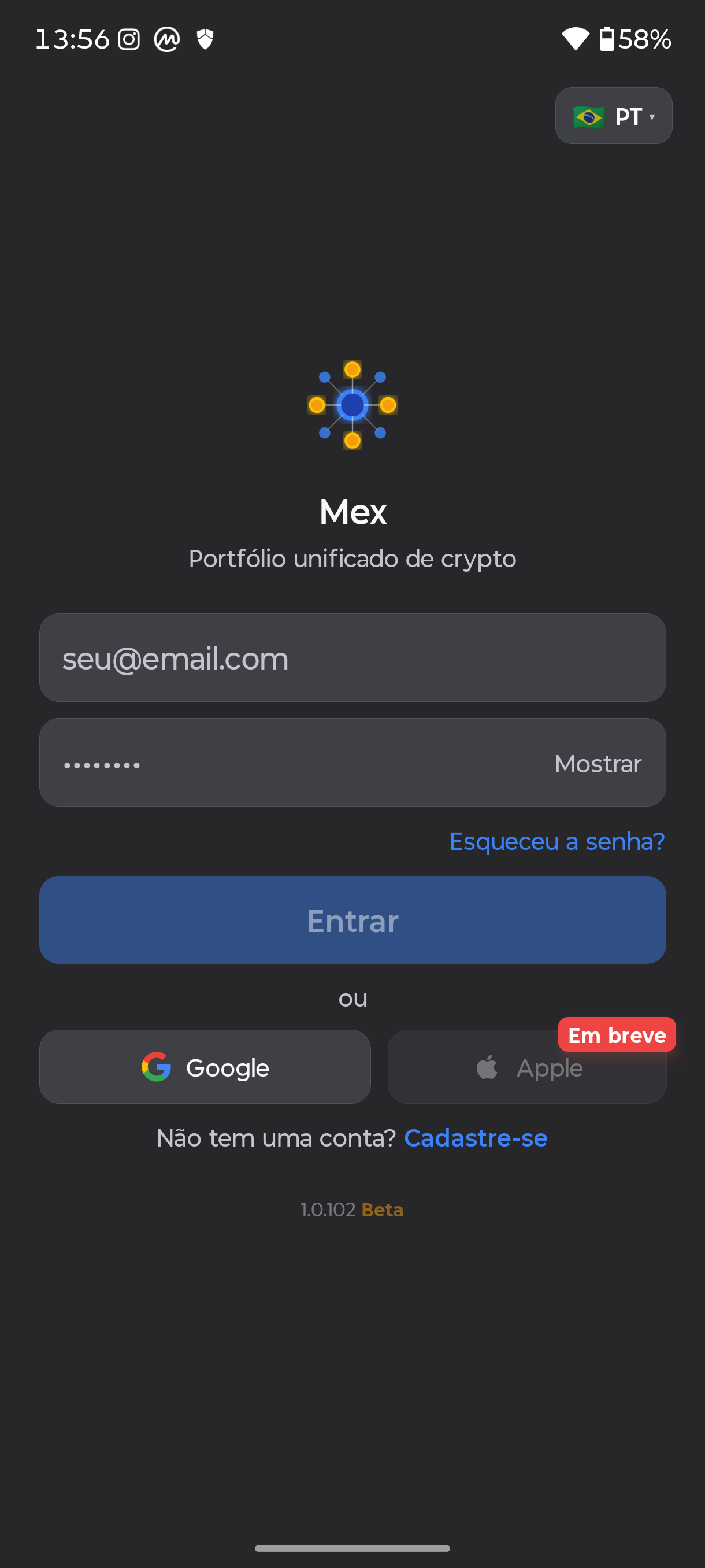 Mex app screenshot 1